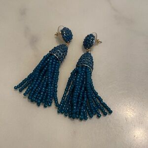 Baublebar teal dangle earrings